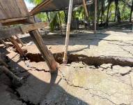 Un desplazamiento de masa en Tosagua, Manabí, amenaza a 14 hectáreas y tiene en vilo a cientos de familias