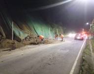 El personal del Municipio interviene en la zona afectada.