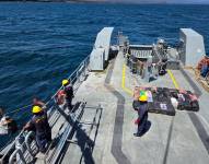 Personal de la Armada incautó 64 bultos con droga a 300 millas náuticas de Galápagos