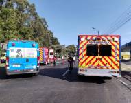 Bomberos llegaron hasta el sector para atender la emergencia.