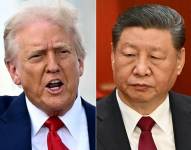 Esta imagen combinada de dos fotografías muestra al presidente de Estados Unidos, Donald Trump, y al presidente de China, Xi Jinping.