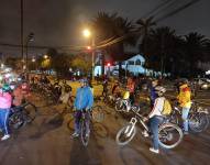 Los deportistas se concentraron en la intersección de las avenidas 6 de Diciembre y Orellana, norte de la urbe.