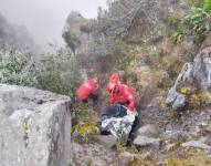Rescate de un joven en la montaña