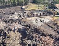 Cenizas y destrucción tras el devastador incendio en Maui, en Hawái.