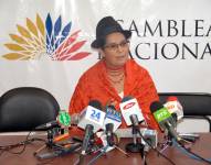 La exasambleísta Lourdes Tibán informó sobre las movilizaciones que se desarrollan a nivel nacional.
