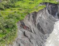 Estado de alerta roja la zona afectada por la erosión del río Coca y sus afluentes.
