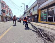 Retiro de cables en desuso.