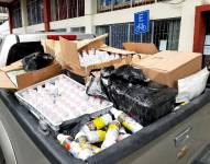 En total, fueron 150 variedades de productos de medicina natural incautados. Referencial