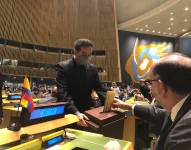 Ecuador participando en el Consejo de Seguridad de la ONU.