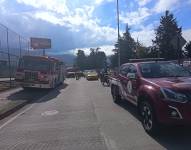Choque múltiple en el norte de Quito