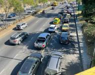 Las congestiones también se dan en el intercambiador del Cóndor.