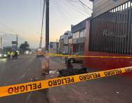 Imagen del lugar en donde ocurrió el siniestro de tránsito.