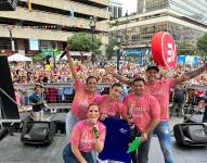 José Urrutia, Dora West, Virginia Limongi, Gaby Díaz y Henry Bustamente animan la Gran Feria de Emprendedoras de Guayaquil.