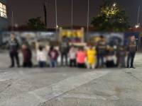 Los sospechosos detenidos en Ecuador por la Policía Nacional.