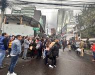 Los funcionarios del Consejo de la Judicatura de Quito tuvieron que evacuar.