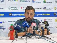 Nicolás Chietino, entrenador del Delfín SC.