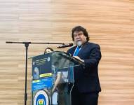 Patricio Espinosa durante un evento académico.