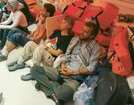 El Ministerio de Exteriores israelí anunció este jueves que algunos de los activistas de la Global Sumud Flotilla arrestados, entre ellos Greta Thunberg, están seguros y en buen estado de salud y siendo trasladados de manera segura a territorio israelí, donde comenzarán los procedimientos de deportación a Europa. EFE/ Ministerio de Exteriores israelí