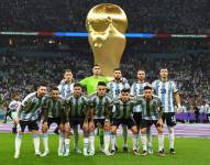 Jugadores de la selección de Argentina en la final del Mundial de Qatar 2022