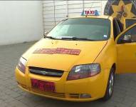 Imagen de taxi usado para secuestros.