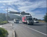 Imagen referencial de la av. Simón Bolívar, a la atura del intercambiador con la autopista General Rumiñahui.