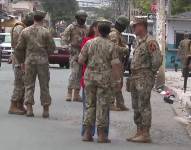 Imagen de militares en el Guasmo.