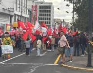 11 de septiembre del 2025. Organizaciones sociales se concentran para la marcha en contra del Gobierno.