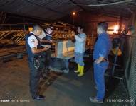 Los agentes de la Policía Nacional acudieron al sitio donde ocurrió el robo.