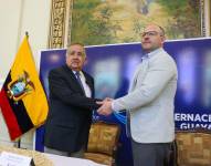 El nuevo gobernador del Guayas, Alberto Molina, fue posesionado este miércoles.