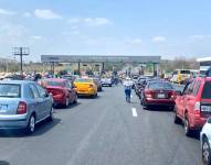 Imagen del 31 de Octubre. Peaje de la Vía a la Costa, a la altura de Chongón, en Guayaquil.