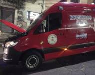 Delincuentes robaron la memoria de una ambulancia de Bomberos Quito.