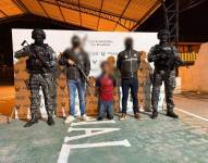 Imagen de Jhipson Javier Perea Chave, alias Martín, presentado por la Policía Nacional.