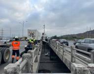 Imagen del siniestro de tránsito en la avenida Narcisa de Jesús, norte de Guayaquil.