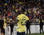 Moisés Caicedo celebra la victoria de Ecuador sobre Chile por Eliminatorias Sudamericanas