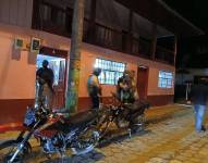 Momento en el que el sospechoso fue apresado por efectivos del Ejército ecuatoriano.