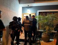Imagen de un allanamiento a una red de narcotráfico en Guayas.