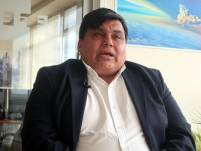 El presidente de la Confederación de Federaciones de Transporte Pesado del Ecuador, René Gómez.
