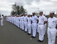 Imagen de grumetes de la Armada de Ecuador.