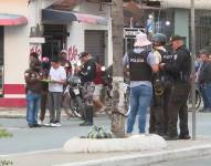 Imagen de un operativo policial en Durán.