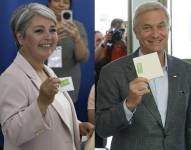 Combo de fotografías de los candidatos a la Presidencia de Chile Jeannette Jara y José Antonio Kast. EFE/ Elvis González/ Ailen Diaz