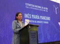 La ministra Inés Manzano durante la presentación de la Enace.