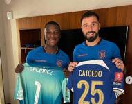 Caicedo y Galíndez demuestran su buena relación en la Selección de Ecuador.