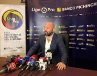 Miguel Ángel Loor, presidente de la Liga Pro.