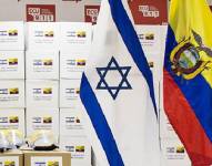Banderas de Israel y Ecuador.