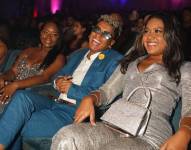 Jombriel y su pareja en la gala de los Premios REM.