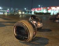 Imagen del casco de un motociclista.