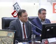 El ministro del Interior, Juan Zapata, presidió la reunión de hoy.