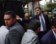 Imagen del 2 de septiembre de 2025. Ese día, el alcalde de Guayaquil viajó a Quito para mantener una reunión con el ministro del Interior, John Reimberg, y la canciller Gabriela Sommerfeld.