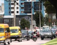 Foto del 16 de enero del 2025. Circulación vehicular en Quito
