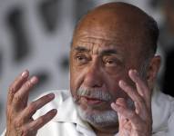 Fotografía de archivo, tomada en junio de 2013, del legendario pianista neoyorquino de latin jazz y salsa Eddie Palmieri, durante una entrevista con EFE, en Madrid (España). EFE/Kote Rodrigo